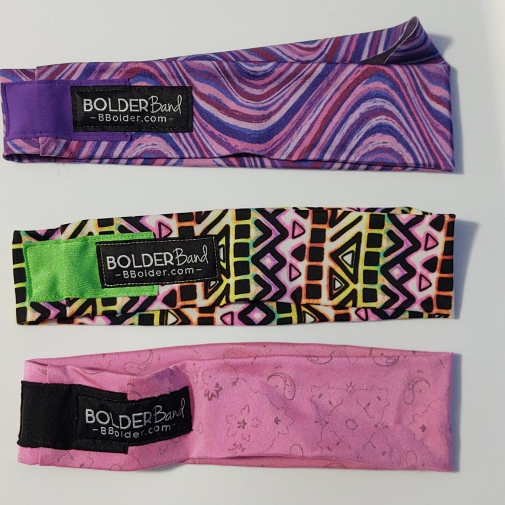 Bolder Band headbands lot of 3